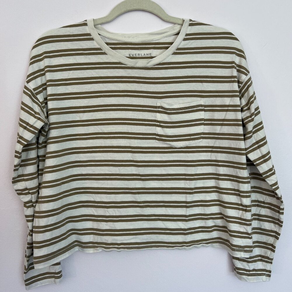 Everlane Cropped Long Sleeve with Pocket